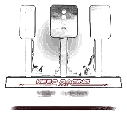 Sim Ray Stoper Ogranicznik Pięty RGB dla Pedalbox P1000 SIMAGIC Symulator Simracing