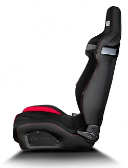 Fotel sportowy Sparco R333 Czarno czerwony - 009011.NR