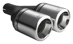 Uniwersalna końcówka tłumika okrągła 100mm długość 230mm średnica montażowa 50mm - N2-17-1/50