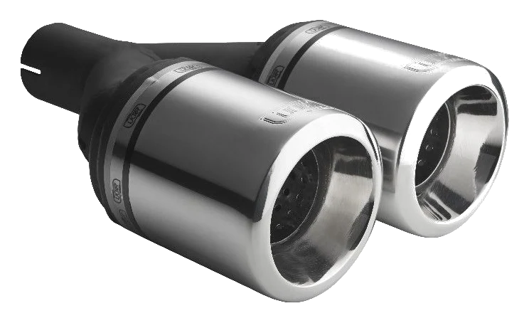 Uniwersalna końcówka tłumika okrągła 100mm długość 230mm średnica montażowa 50mm - N2-17-1/50