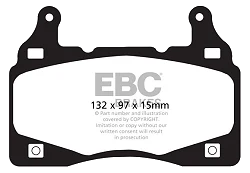 DP41895R Klocki hamulcowe YELLOWSTUFF EBC Brakes Chevrolet Camaro 5th Gen Chevrolet Camaro 5th Gen Holden Australia and New Zealand Commodore VE Redline Commodore VF Holden HSV Australia and
