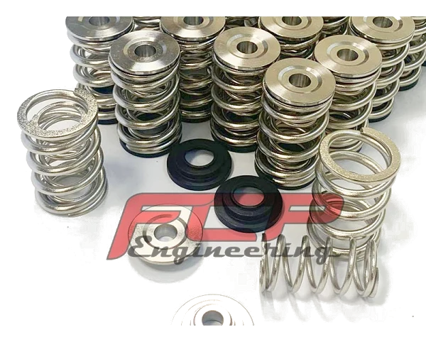 Sprężyny zaworowe z talerzykami tytanowymi FCP Engineering — BMW E30 / E36 1.6 1.8 2.0 M42, S42, zawory 6 mm