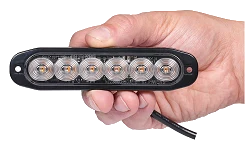 Lampa Ostrzegawcza Kogut LED Purelux Strobe Ultra Slim 12V 24V 118mm 12W