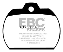 DP184 Klocki hamulcowe ULTIMAX2 EBC Brakes Volkswagen Beetle 1303 Karmann Ghia Type 14
