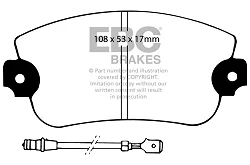 DP230 Klocki hamulcowe ULTIMAX2 EBC Brakes Lancia Beta Beta Coupe Beta HPE Beta Spider Trevi Seat Beta