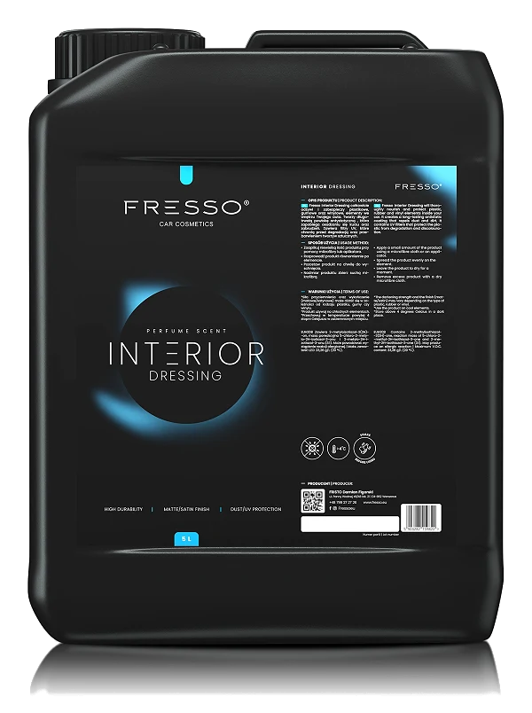 FRESSO Interior Dressing do zabezpieczania plastików gumy winylu 5l 5000ml