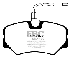 DP1021 Klocki hamulcowe ULTIMAX2 EBC Brakes Peugeot 306 405