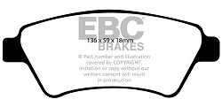 DP1569 Klocki hamulcowe ULTIMAX2 EBC Brakes Renault Kangoo Renault COMMERCIAL Kangoo