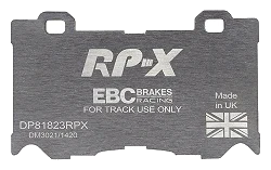 DP81823RPX Sportowe klocki hamulcowe RP-X Racing EBC Brakes Infiniti FX30D FX37 FX50 G37 M30D M35h M37 Q50 Q50 Hybrid Q60 Q60 Coupe Q70 QX70 Nissan 370Z 370Z Nismo Infiniti FX50 G37 M37 M56