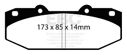 DP5076NDX Klocki hamulcowe BLUESTUFF NDX EBC Brakes