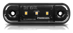 Światło obrysowe LED Purelux Position Light 3LED pomarańczowe 12V 24V 0.8W 84mm