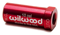 Wilwood 260-13707 czerwony aluminiowy zawór ciśnieniowy hamulca resztkowego 10 PSI