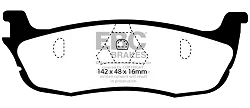 DP61601 Klocki hamulcowe GREENSTUFF EBC Brakes Ford Expedition Lincoln Navigator Ford Expedition F150 F150 Lightning F250 inc Super Duty Lincoln Navigator F150 F150 Lightning