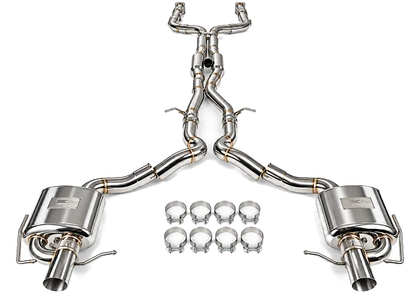Aktywny układ wydechowy z klapami Cat-Back Twin Pipe FMIC.Pro Mercedes Benz C klasa C400 C450 C43 AMG W205 3.0T 2015-2023