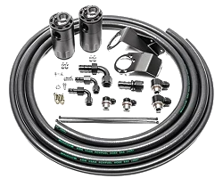 Dual Catch Can Kit for Nissan S13 Fluid Lock Radium Engineering