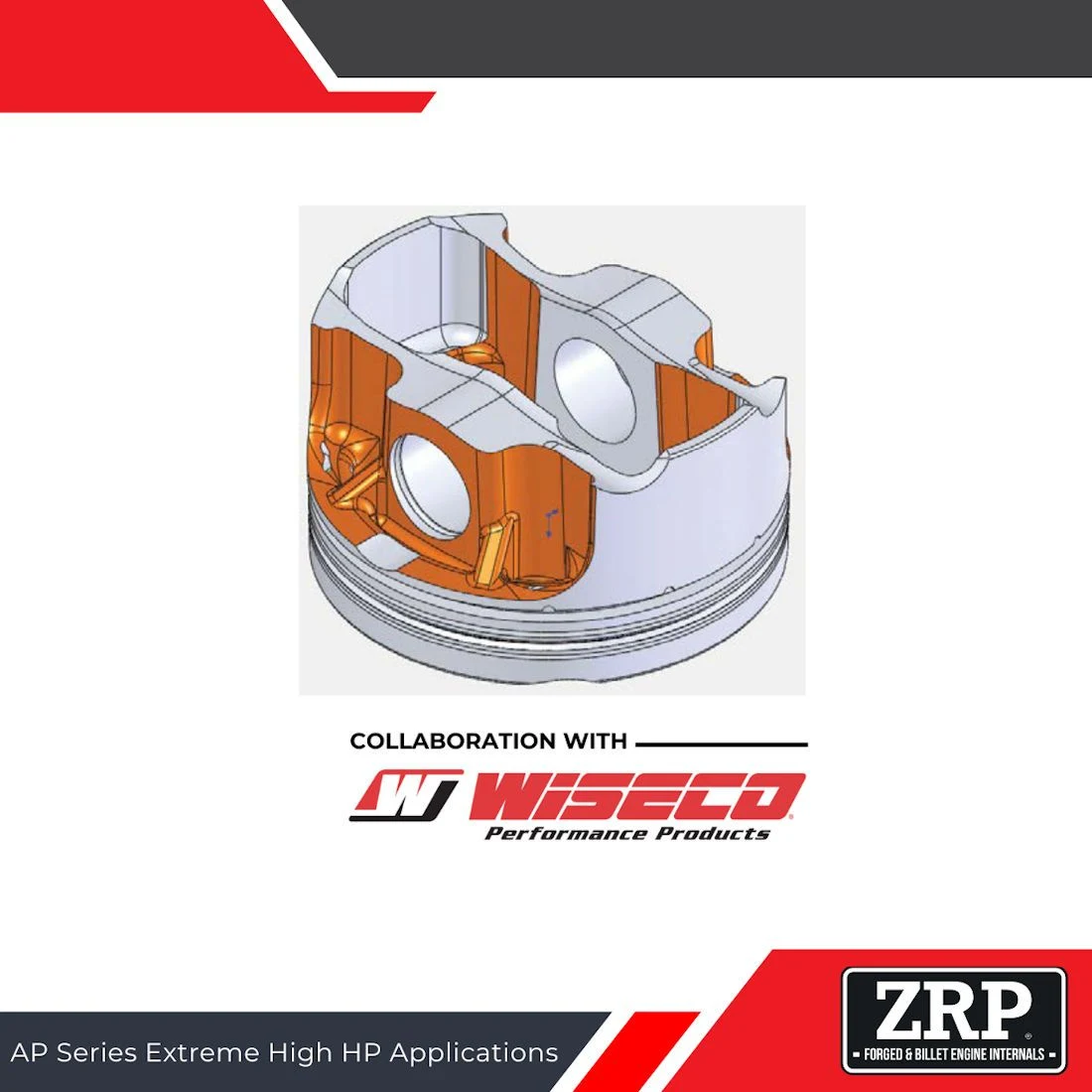 Kute tłoki silnika ZRP 1400HD by Wiseco Toyota 3.0L Supra 2JZ Bore - 86.5mm 9.0:1