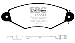 DP1406 Klocki hamulcowe ULTIMAX2 EBC Brakes Nissan COMMERCIAL Kubistar Renault Kangoo Renault COMMERCIAL Kangoo