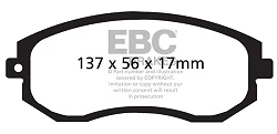 DP41884R Klocki hamulcowe YELLOWSTUFF EBC Brakes Subaru BRZ Forester Impreza XV Toyota GT86 SCION FR-S Subaru BRZ Crosstrek Forester SH Forester SJ Impreza Impreza Outback Legacy Outback XV