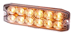 Lampa Ostrzegawcza Kogut LED Purelux Strobe Ultra Slim 12V 24V 111mm 15W