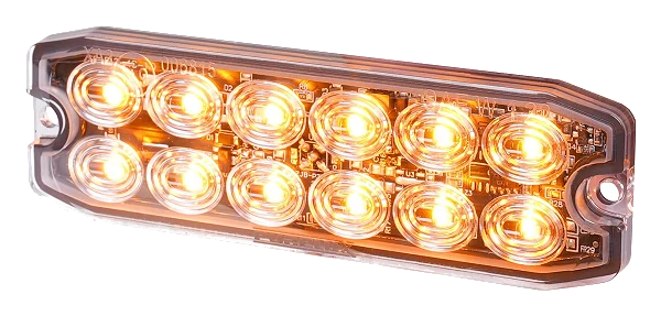 Lampa Ostrzegawcza Kogut LED Purelux Strobe Ultra Slim 12V 24V 111mm 15W