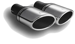 Uniwersalna końcówka tłumika owalna 95×65mm długość 120mm średnica montażowa 45mm - N1-57P*/45