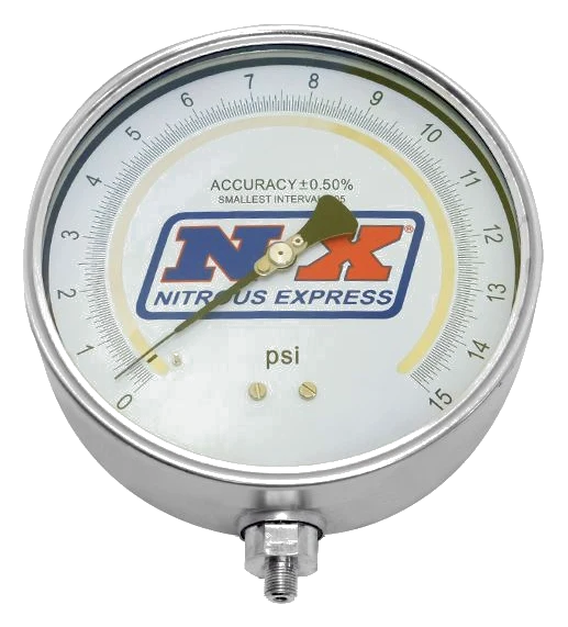 6" Certified Fuel Pressure Gauge Only (Gauge from P/N 15529) Nitrous Express NX 15530