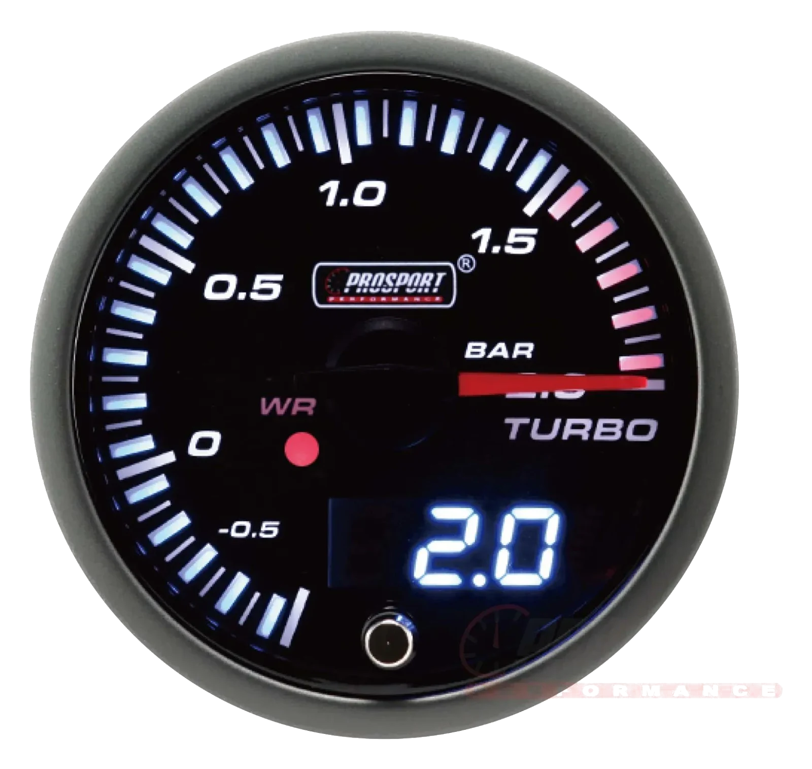 Prosport JDM Series 52mm - Wskaźnik ciśnienia paliwa z elektrycznym czujnikiem