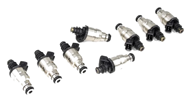 Zestaw wtryskiwaczy DeatschWerks uniwersalne nisko ohmowe 11mm 8szt 1800cc/min