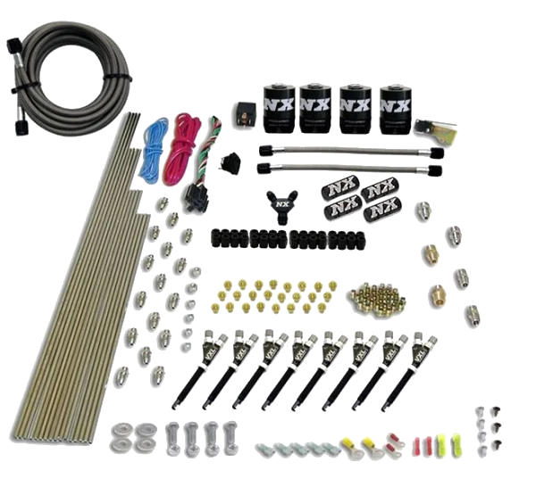 8 Cylinder VXL Direct Port 4 Solenoids without Bottle 200-500Hp Jetting Nitrous Express NX 80019-00