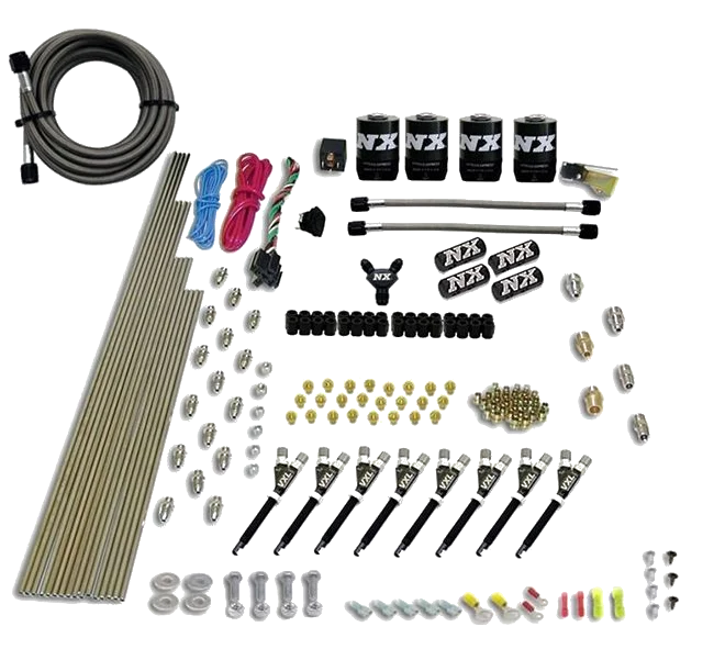 8 Cylinder VXL Direct Port 4 Solenoids without Bottle 200-500Hp Jetting Nitrous Express NX 80019-00