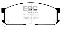 DP683 Klocki hamulcowe ULTIMAX2 EBC Brakes Mazda Bongo Bongo Brawny Mazda COMMERCIAL E2000 Panel Van E2200 Panel Van E2000 Pickup E2200 Pickup
