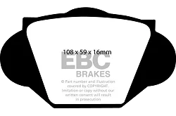 DP2109 Klocki hamulcowe GREENSTUFF EBC Brakes GILBERN 1600 GT MG A MG MGA