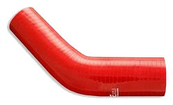 Silikonowe kolanko redukcyjne 45' 89/95mm Czerwony - 004589/95-R