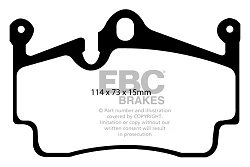 DP41920R Klocki hamulcowe YELLOWSTUFF EBC Brakes Porsche Boxster 987 Boxster Spyder 987 Boxster 981 Boxster 718 Cayman 987 Cayman 981 Cayman 718 Porsche 911 997 Boxster Boxster S Boxster Spy
