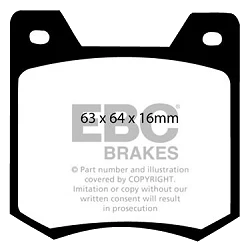 DP124 Klocki hamulcowe ULTIMAX2 EBC Brakes Peugeot 204 304