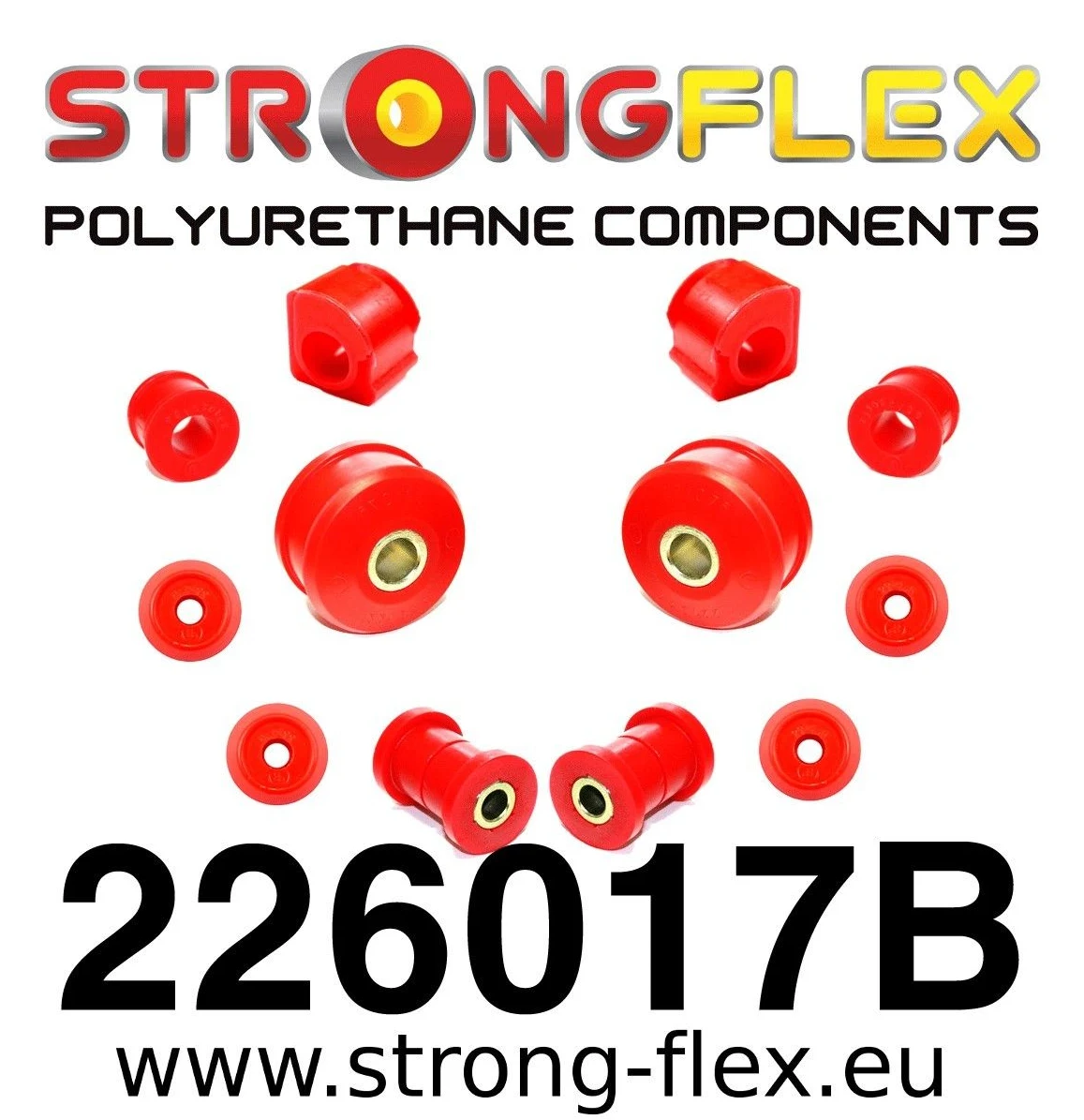 226017B: Zestaw poliuretanowy zawieszenia przedniego Volkswagen VW Caddy 2