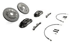 RacingLine Stage 2 Evo Big Brake Kit Black 345mm 4 Pot for Audi A3 S3 8P VW Golf MK5 MK6 R32 EA888 EA113