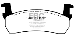 DP484 Klocki hamulcowe ULTIMAX2 EBC Brakes Nissan Figaro Micra K10