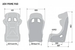 Fotel sportowy Sparco ADV Prime z wyściółką FIA 8862-2009