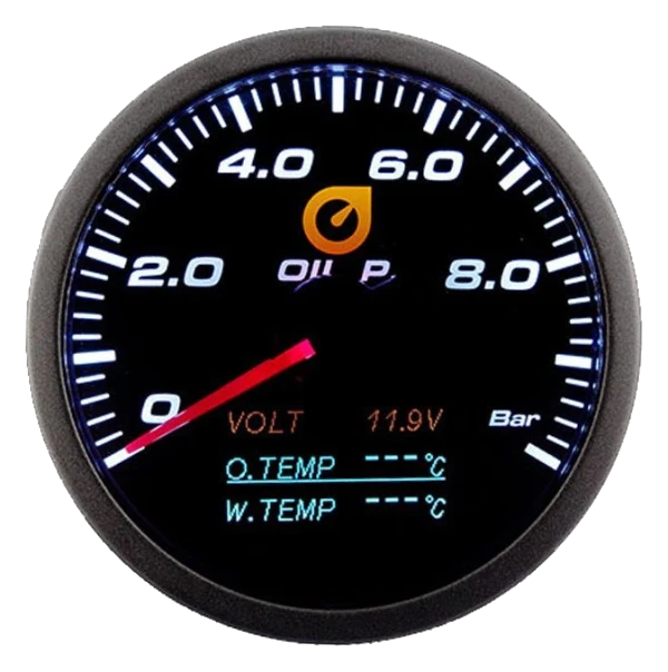 Auto Gauge 60mm - Wskaźnik 4w1 Ciśniene oleju napięcie temperatura wody i oleju