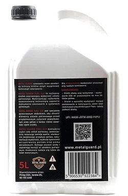 Dodatek Do Paliwa Metal Guard Fuel CLP czyści układ paliwowy i wzbogaca paliwo 5L + gratis 200ml