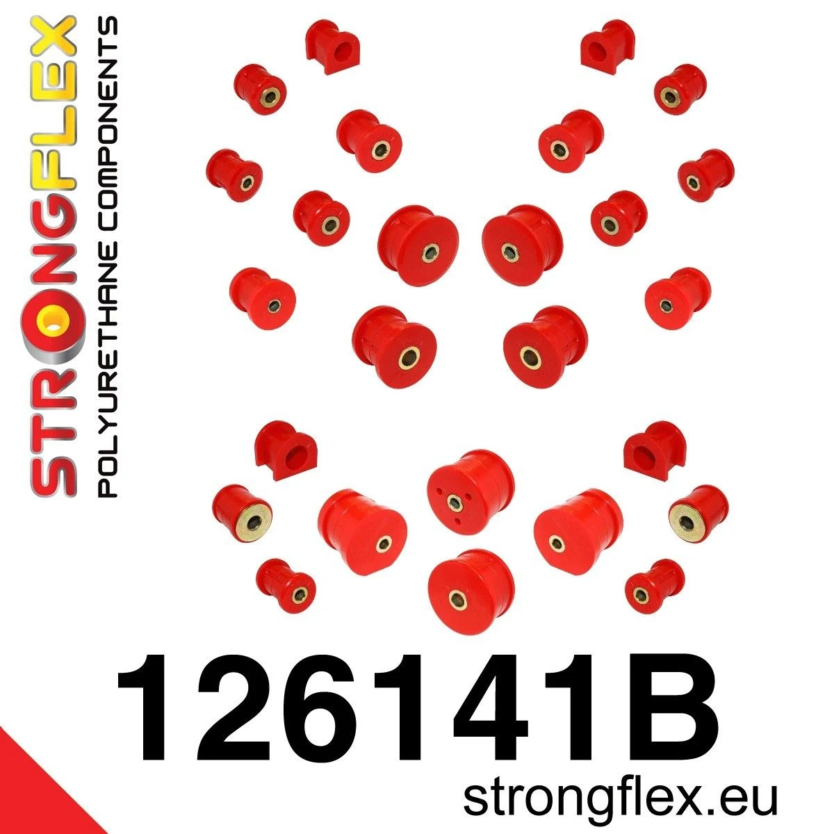 126141B: Zestaw poliuretanowy kompletny Mitsubishi Lancer EVO 4/5/6