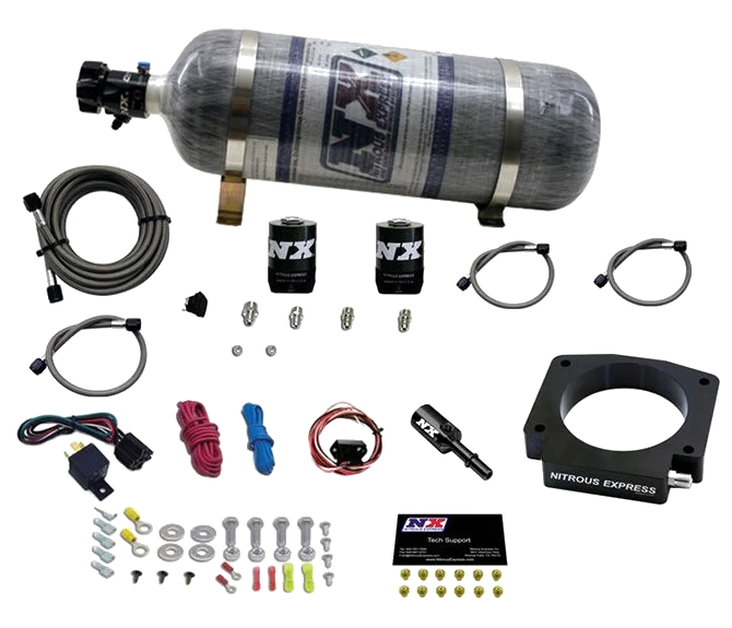Nitrous Plate System with 12Lb Carbon Bottle for Ford Mustang GT350 Nitrous Express NX 20953-12