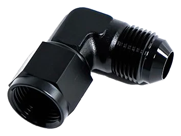 AN8 Male x Female 90" Swivel Black Nitrous Express NX 16398-90