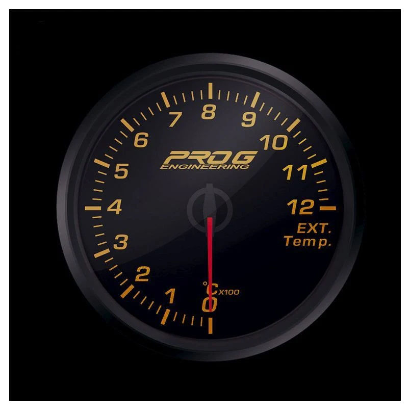 Wskaźnik Pro G Race Series 2 RC, temperatury spalin EGT °C RED 52mm