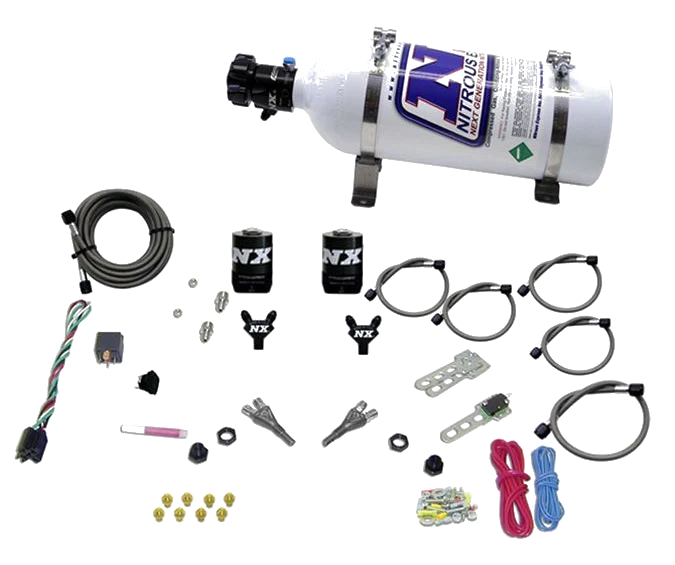 Dual Nozzle with 5Lb Bottle for Dodge V-8 TBI 1992-1995 (50-150Hp) Nitrous Express NX 20213-05