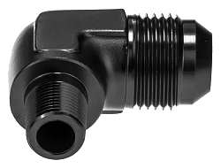 AN12 - 1/2 NPT 90' Nypel adapter męsko-męski JIC - NPT Czarny