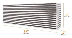 Uniwersalny rdzeń intercoolera Mishimoto 24.00" x 12.00" x 4.00"
