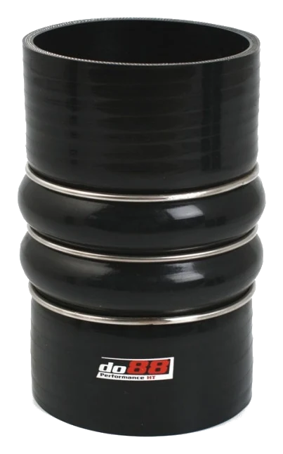 Wąż silikonowy czarny łącznik elastyczny 2-Steg 4" (102mm)