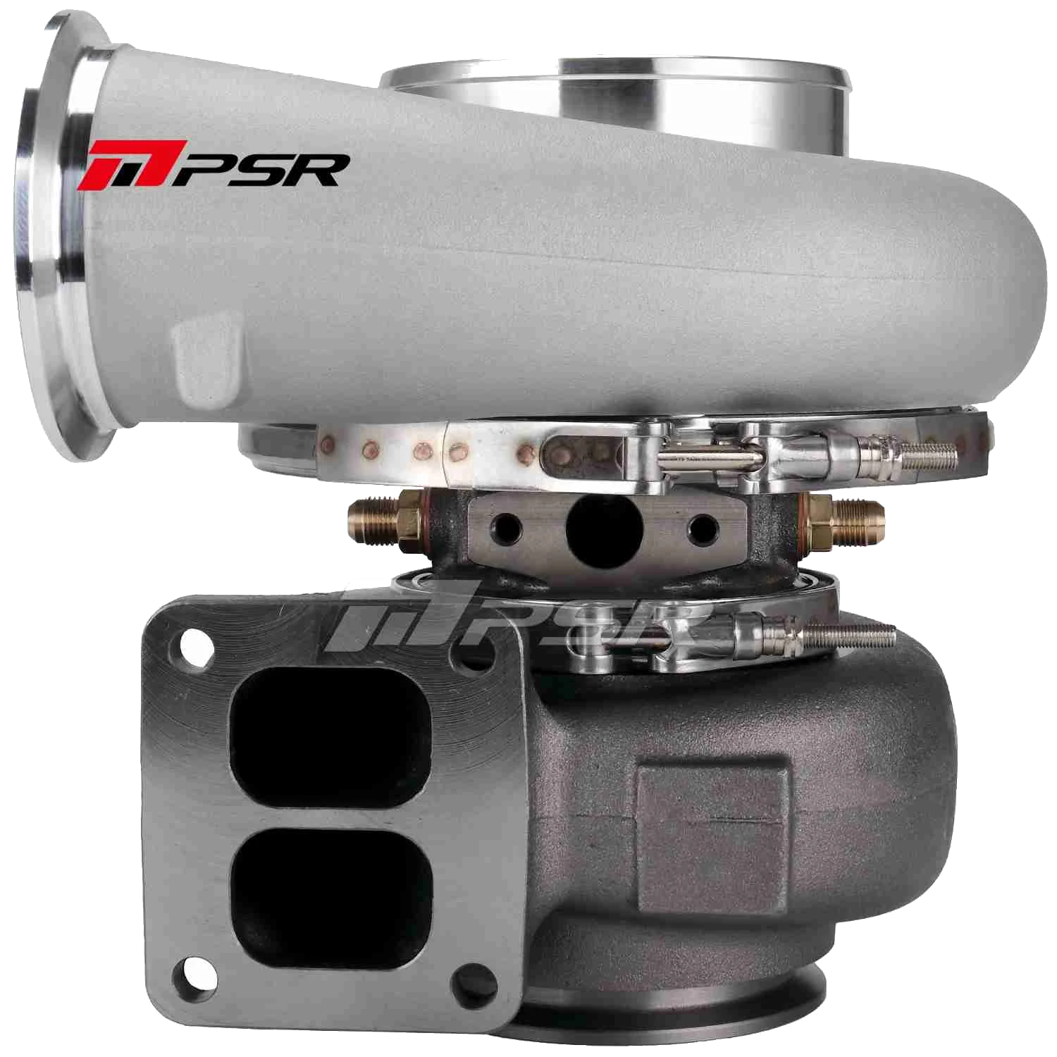 Turbocharger Pulsar PSR 7375GR 1.15 A/R T4 Divided V-Band Outlet HP Rating for Class Legal Race